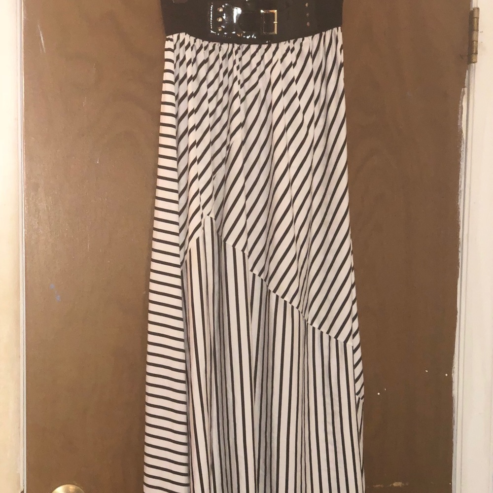 Black and white Maxi Skirt